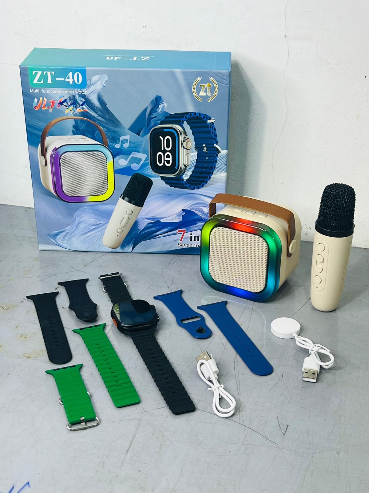 ⌚️COMBO RELOJ SMART 5 MALLAS + PARLANTE K12🔊  