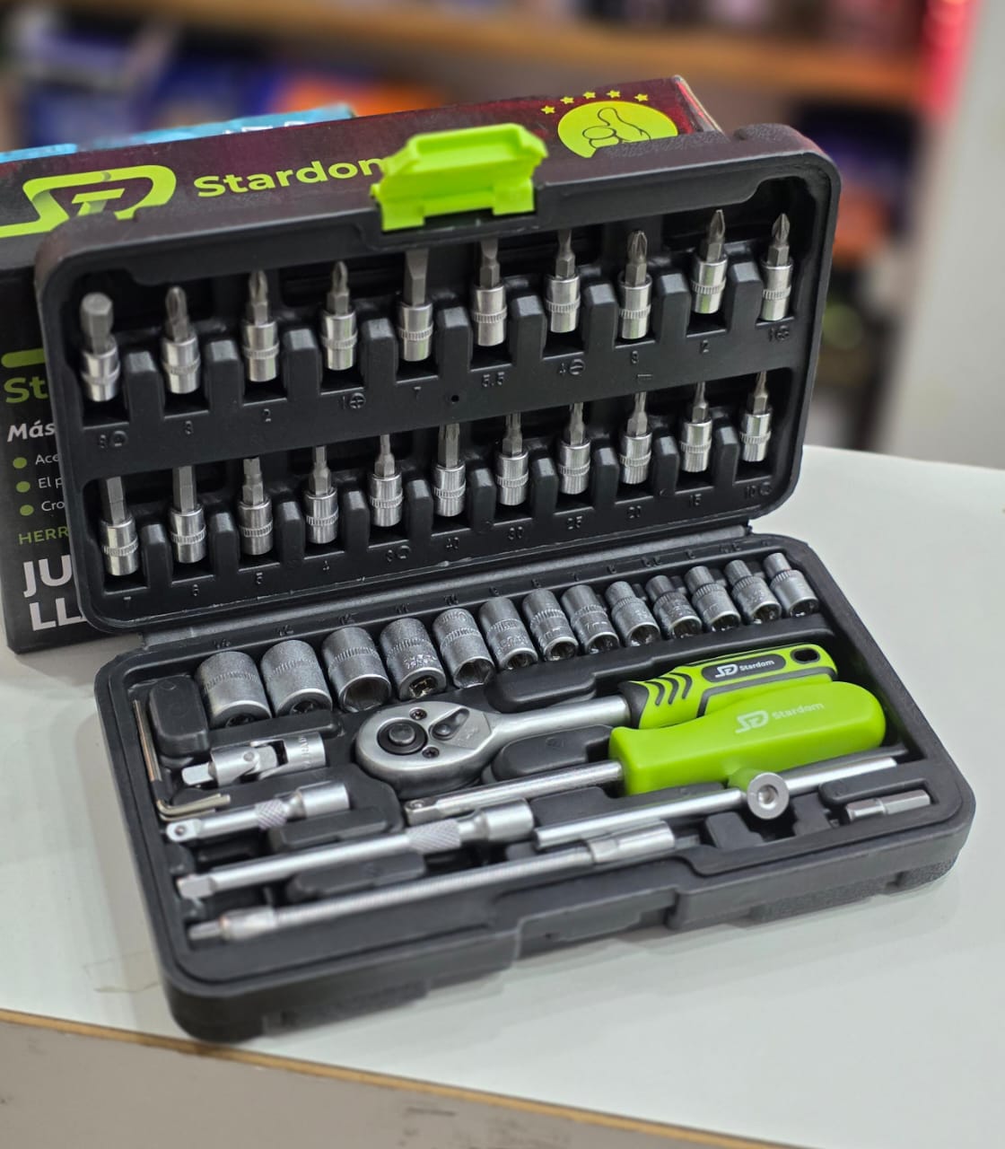 🧰 Llaves de Tubo Stardom 46 Piezas – 1/2” y 1/4” 🔩