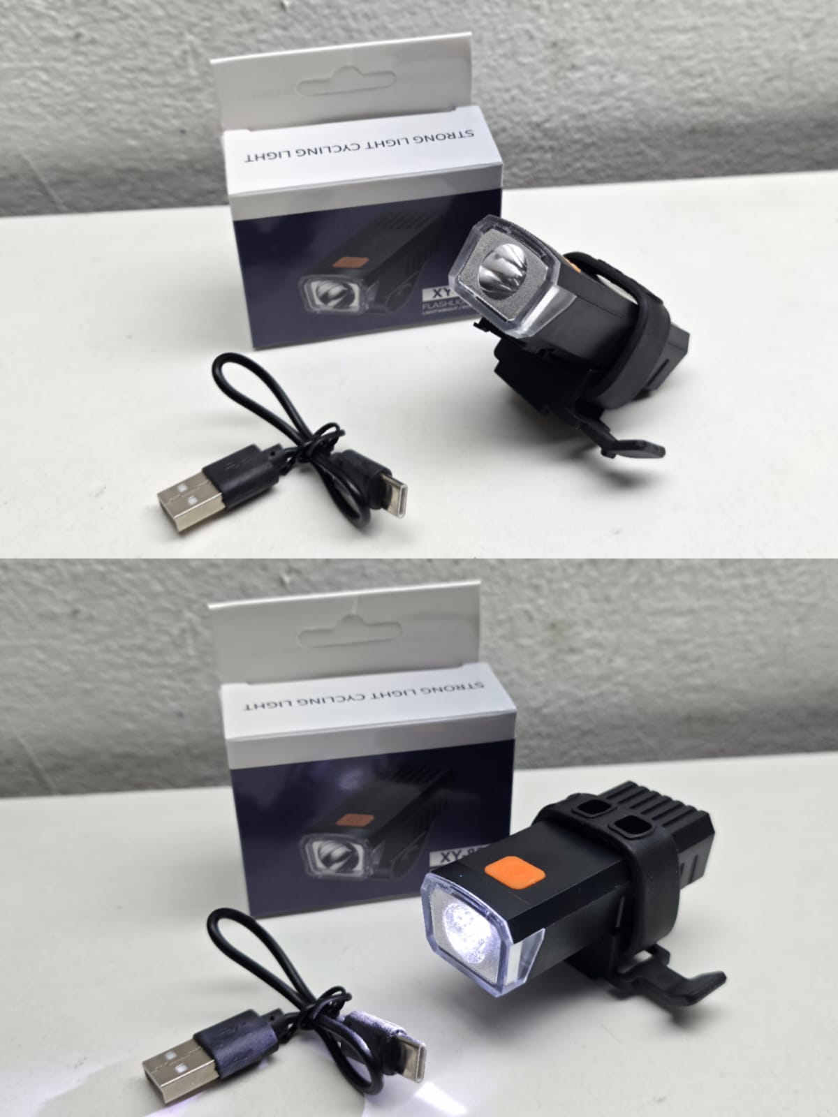 🚴‍♂️💡 Luz LED para bicicleta recargable USB 