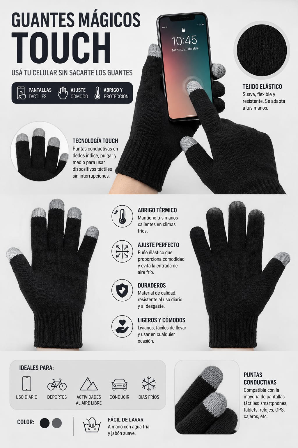 ✨ GUANTES MAGICOS TOUCH