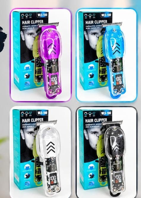 💈 MAQUINA DE CORTAR PELO PREMIUM TRASPARENTE